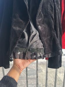 Velvet Blazers - Black and Red Combo