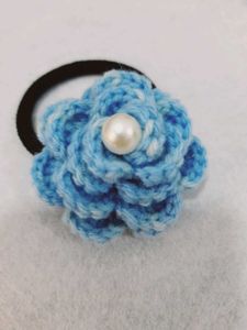 Crochet Flower Rubber Band