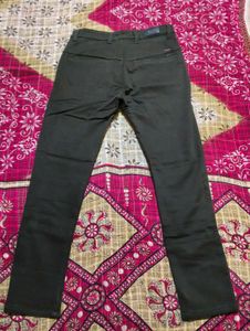 Men's Olive Green Slim Fit Trousers