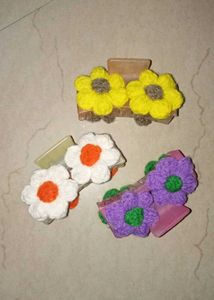 Cute Flower Hair Clips