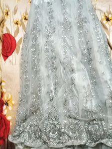 Silver Embroidered Dress