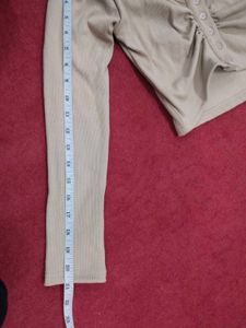 Ribbed Long Sleeve Crop Top (CD)