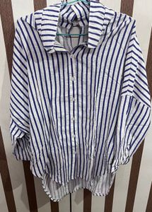 Striped Button-Up Top