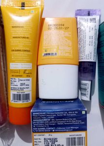 Mini Facewash Serums Moisturizer &amp; Sunscreen Combo