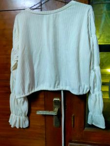 White Long Sleeve Top
