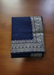 Elegant Navy Blue Saree