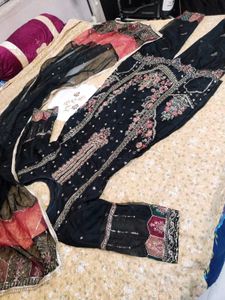 Elegant Embroidered party wear Kurta Set