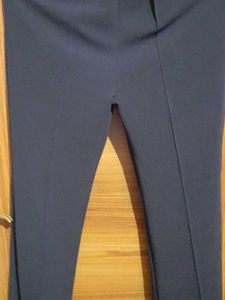 Slim Fit Trousers With Cut In Ends