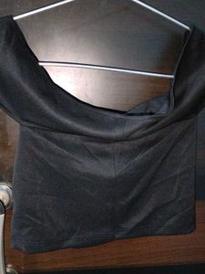 Black Off-Shoulder Top