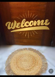 New Jute Round Braided Placemat/doormat