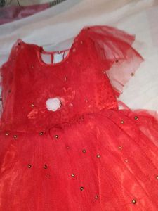 Cute Red Tulle Dress