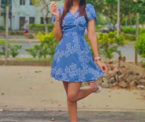 SASSAFRAS Floral Print A-Line Dress 👗