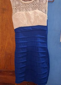 Blue Bodycon Partywear Dress