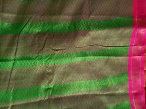 Green &amp; Pink Saree