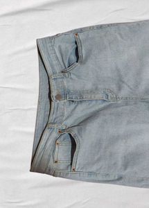 Raw Hem Flared Denim