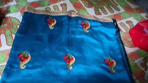 Blue Embroidered Saree💙✨