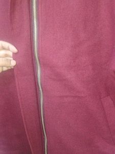 Burgundy Bomber Jacket