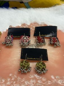 Handmade Fabric Earrings