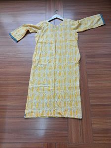 42) Yellow Printed Tunic