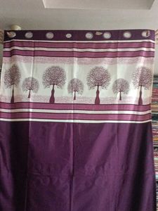 Purple Tree Print Curtain