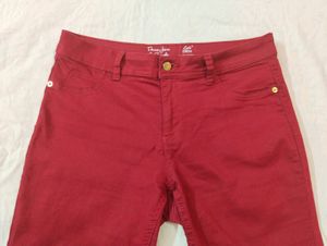 CHEERY RED JEANS