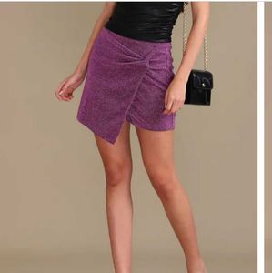 Sparkly Purple Mini Skirt
