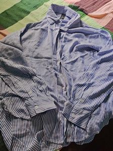 Striped Button-Down Shirt