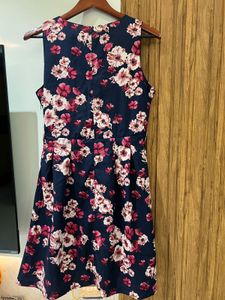 Half Sleeves Floral Dress