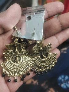 Elegant Peacock Design Earrings