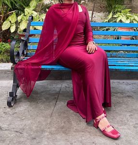 Red Dress With Stole