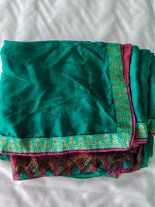 Elegant Green Saree