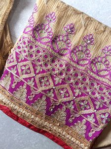 Heavy Work Saree 💜