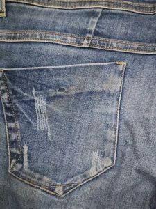 Distressed Denim Jeans