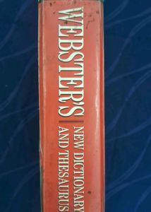 Webster New Dictionary And Thesaurus