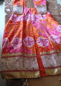 Full Length Gown With Front Cut