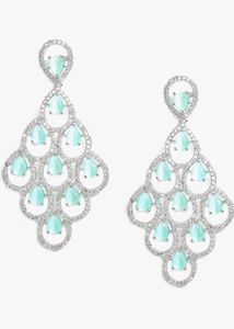 American Diamond Mint Earrings
