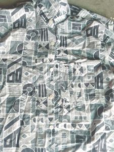 Printed Grey Shirt