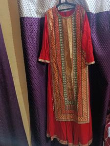 Red Gown Suit New