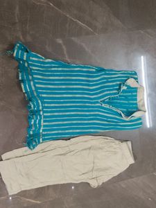 Combo Of 3  Kids Kurti And Pant Set