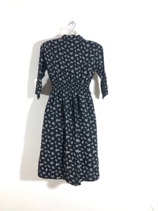 Black Printed Dress(Women’s)