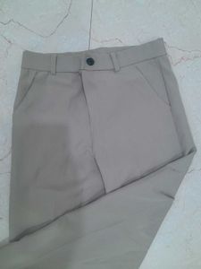 Beige Casual Pants