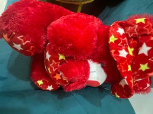 Big Furry Red Teddy Bear