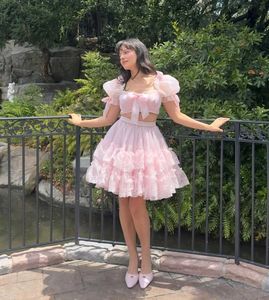 Organza Lace Cute Dress, Colour Available 🥰