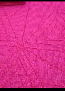 New woollen Pink Kurta Set L size