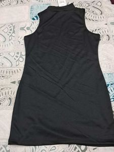 Sleek Black Mini Bodycon Dress
