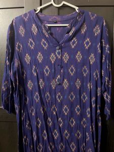 Blue Printed Kurta