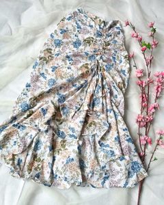 Mermaid Floral Medi Skirt