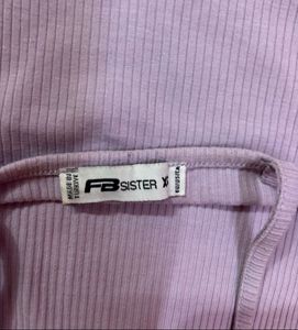 Lavender Ribbed Crop Tank Top