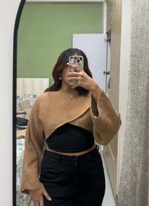 Rare Find Knitwear Cropped Batwing Sweater