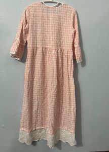 Gingham Print Dress/Kurti
